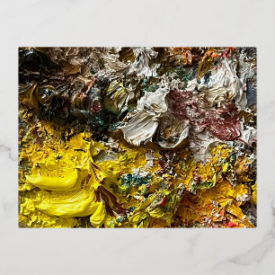 Künstlerpalette #1 folien feiertagspostkarte