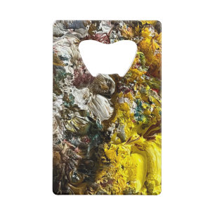 Künstlerpalette #1 geldbeutel flaschenöffner