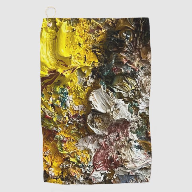 Künstlerpalette #1 golfhandtuch (Vorderseite)