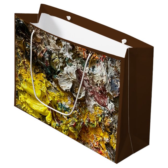 Künstlerpalette #1 große geschenktüte (Vorderseite Schrägansicht)