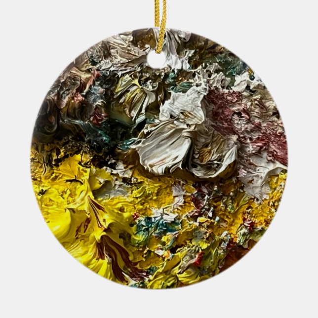 Künstlerpalette #1 keramik ornament (Vorne)