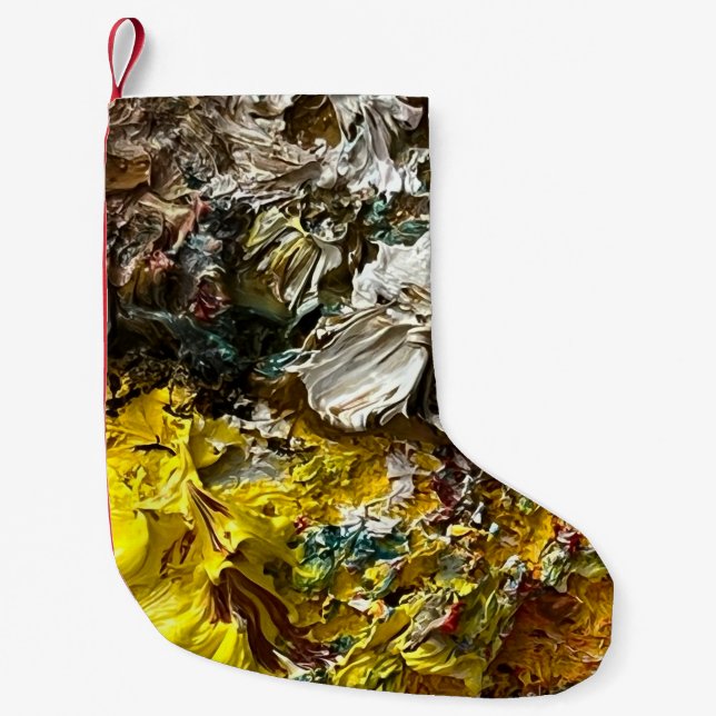 Künstlerpalette #1 kleiner weihnachtsstrumpf (Vorderseite)