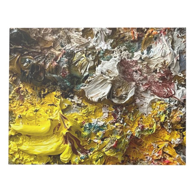 Künstlerpalette #1 notizblock (Vorderseite)