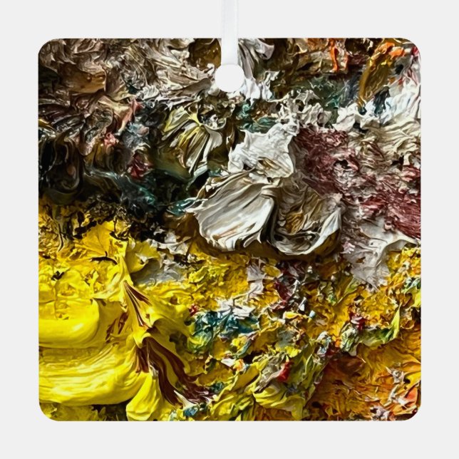 Künstlerpalette #1 ornament aus metall (Vorderseite)