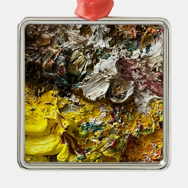 Künstlerpalette #1 ornament aus metall (Vorne)