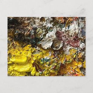 Künstlerpalette #1 postkarte