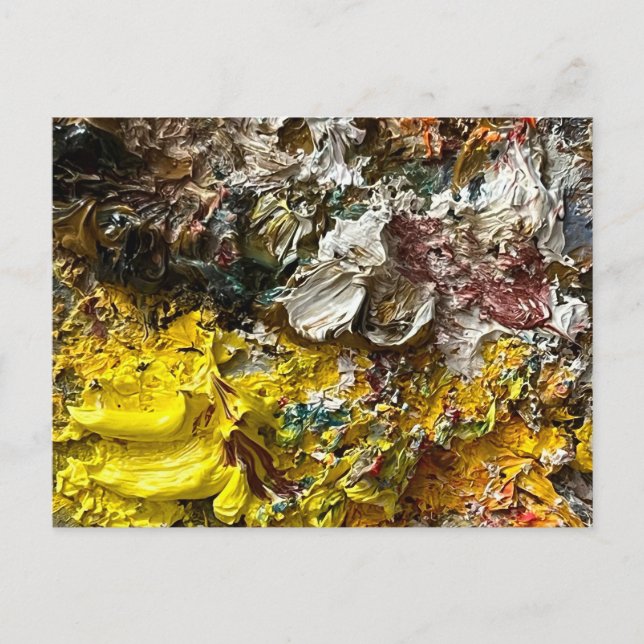 Künstlerpalette #1 postkarte (Vorderseite)