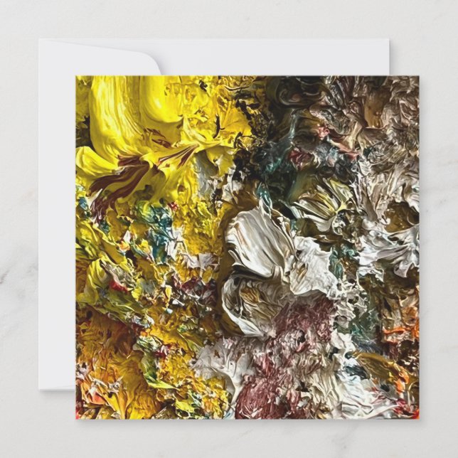 Künstlerpalette #1 save the date (Vorderseite)