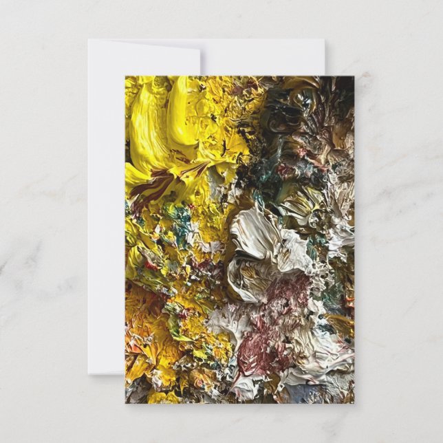 Künstlerpalette #1 save the date (Vorderseite)