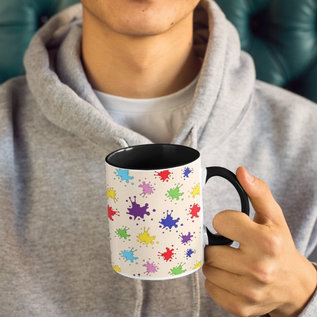 Künstlerpalette mit Spritzern Tasse (Von Creator hochgeladen)