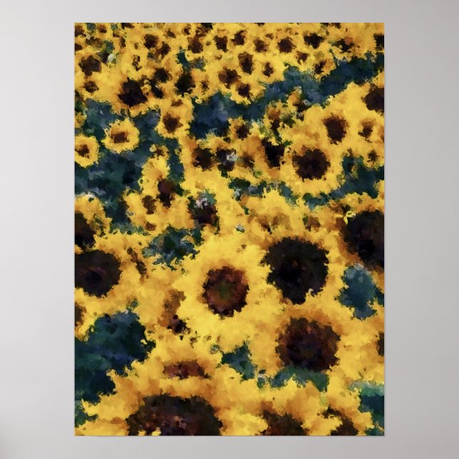 Künstlerplakate für Sonnenblumen Poster (Vorne)