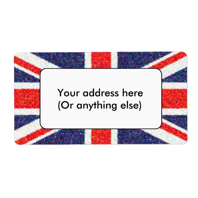 Künstlerpointillist UK Union Jack Flag (Vorne)