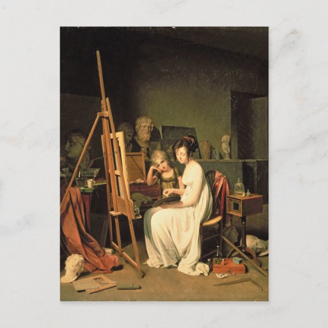 Künstlerstudio Postkarte (Vorderseite)