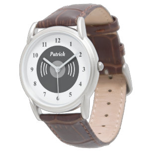 Künstleruhr für Handys und Tonträger Armbanduhr