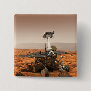 Künstlerwiedergabe des Mars-Vagabunden Button