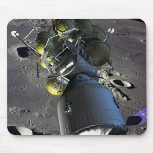 Künstlerwiedergabe eines neuen Raumschiffes zum Mousepad