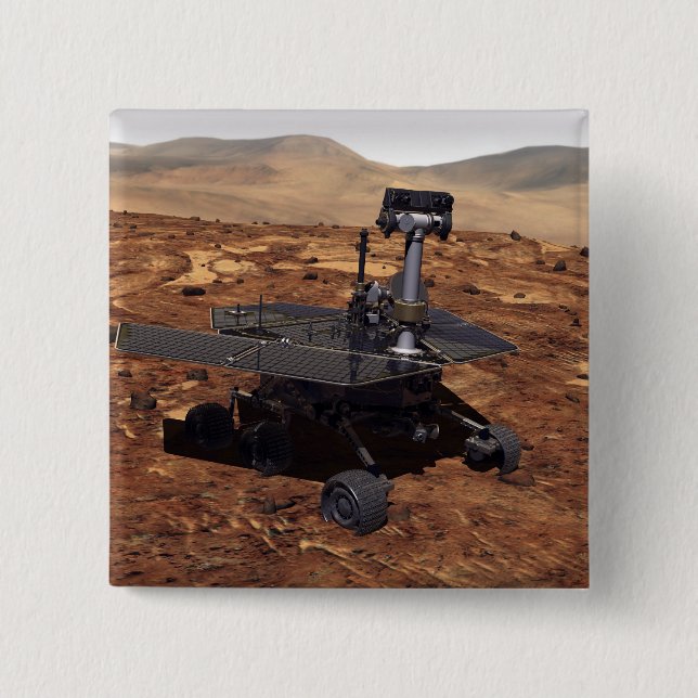 Künstlerwiedergabe von Mars Rover 2 Button (Vorderseite)