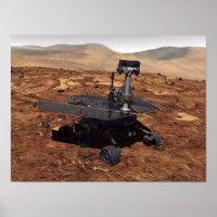 Künstlerwiedergabe von Mars Rover