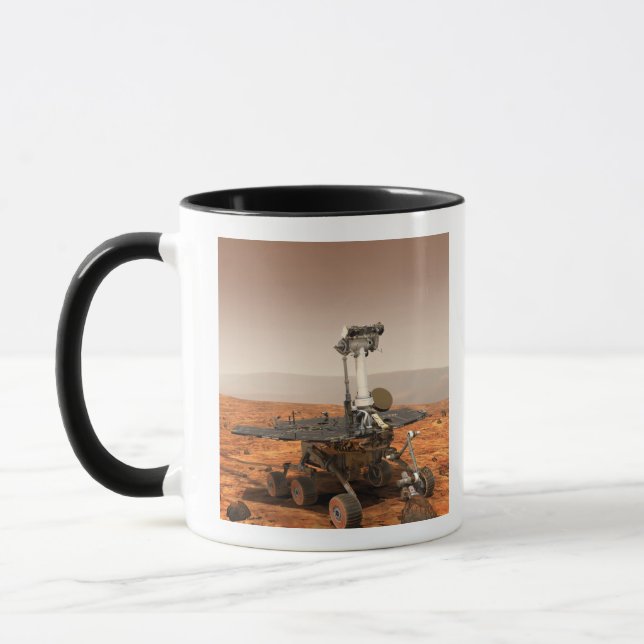 Künstlerwiedergabe von Mars Rover Tasse (Links)