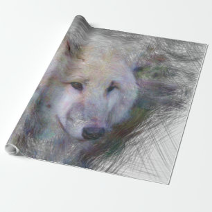 Künstlerwolf Geschenkpapier