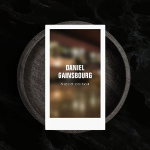 Künstlich Gerahmter Fotograf, Videographin Visitenkarte