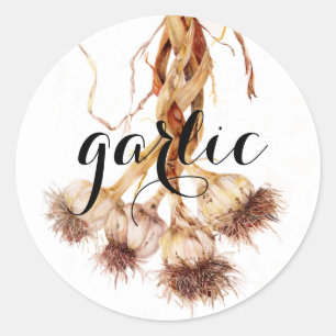 Künstlich gestaltete Gewürz- & Kräuteretiketten! Runder Aufkleber