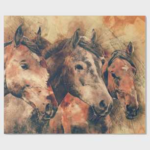 Künstliche Aquarellmalerei Geschenkpapier