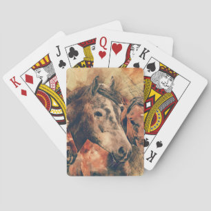 Künstliche Aquarellmalerei Spielkarten