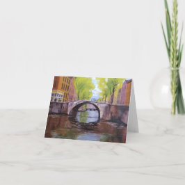 Künstliche Canal Note Card Dankeskarte