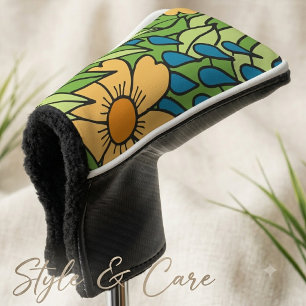 Künstliche charmante Blumenmuster-Golf-Schlagkopfa Golf Headcover