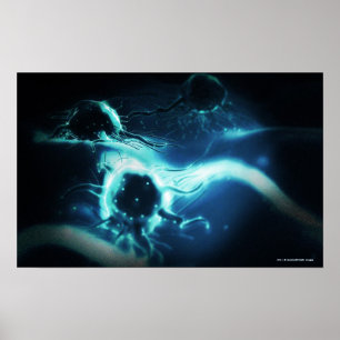 Künstliche Darstellung von Krebszellen Poster