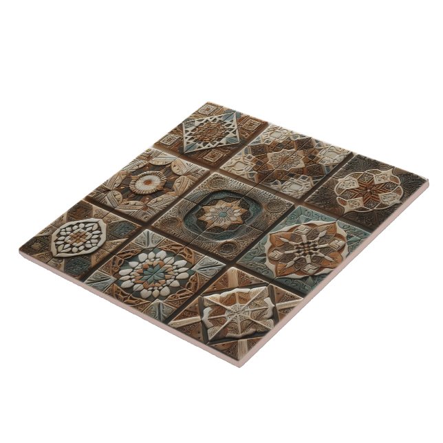 Künstliche Fliesenmuster zeigen Handwerkskunst Fliese (Seite)