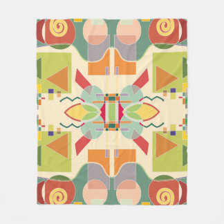 Künstliche Geometrie: farbiges nahtloses Muster Fleecedecke