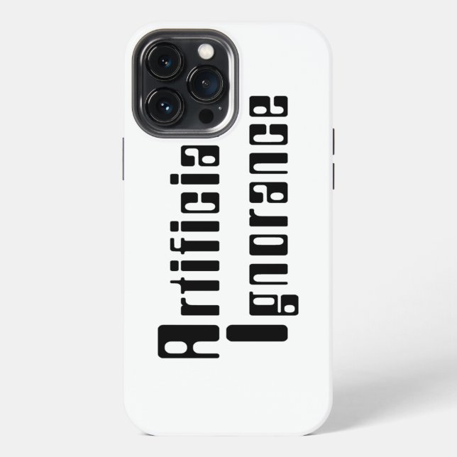 Künstliche Ignoranz iPhone Hülle (Rückseite)