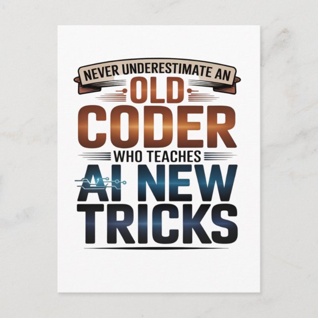 Künstliche Intelligenz Altecoderdesign Postkarte (Vorderseite)