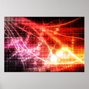 Künstliche Intelligenz der Selbstlerntechnologie Poster