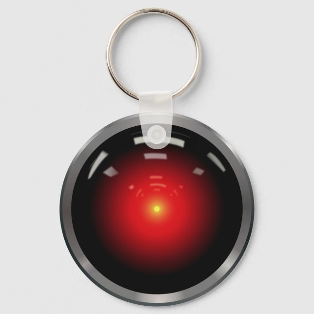 Künstliche Intelligenz des Computerauges Schlüsselanhänger (Vorderseite)