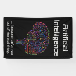 Künstliche Intelligenz gegen wirkliche Dinge Banner