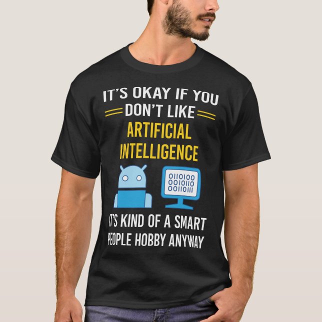 Künstliche Intelligenz intelligenter Menschen T-Shirt (Vorderseite)