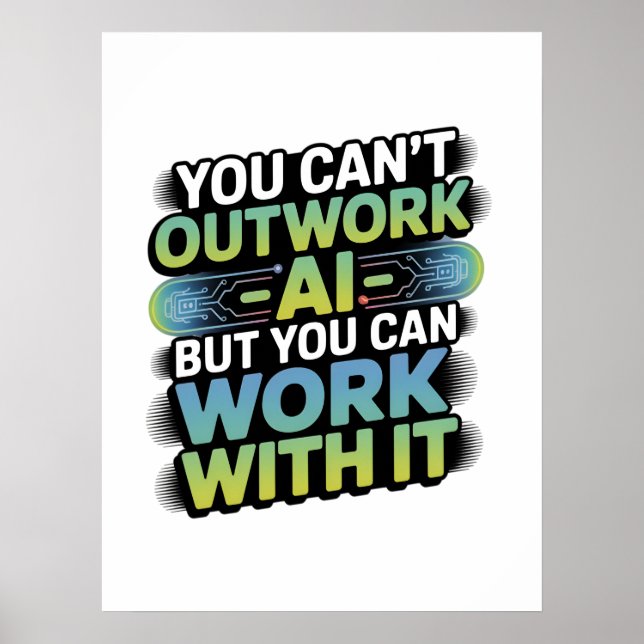 Künstliche Intelligenz mit künstlicher Intelligenz Poster (Vorne)