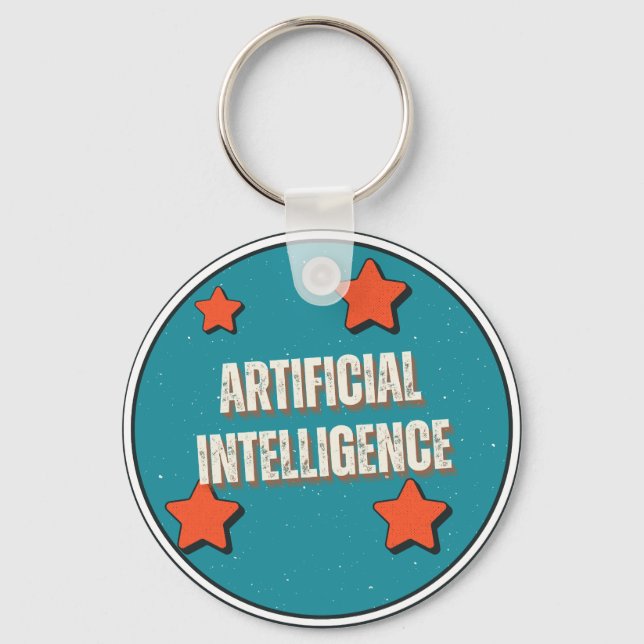 Künstliche Intelligenz Schlüsselanhänger (Vorderseite)