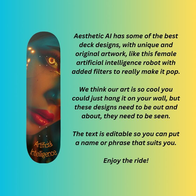 Künstliche Intelligenz Skateboard (Von Creator hochgeladen)
