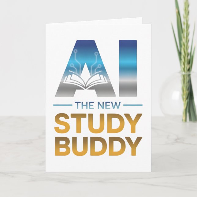 Künstliche Intelligenz Studienbuddy-Design Karte (Vorderseite)