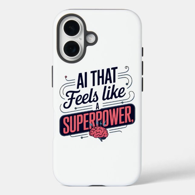 Künstliche Intelligenz Superpower Graphic Case-Mate iPhone Hülle (Rückseite)