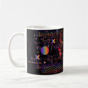 Künstliche Intelligenz und Virtual Reality-Konzept Kaffeetasse
