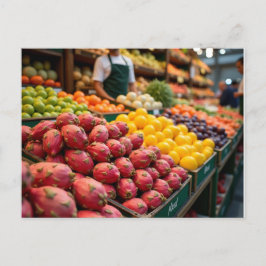 Künstliche Interpretation des Esquilino-Marktes Postkarte