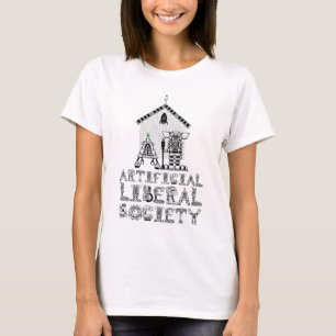 Künstliche liberale Gesellschaft Funny Robotics T-Shirt