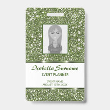 Künstlicher grüner Glitter-Textur-Look mit individ