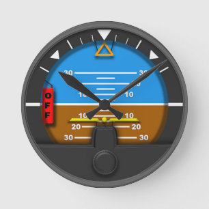 künstlicher Horizont Wall Clock Runde Wanduhr