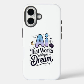 Künstlicher Intelligenzträumentwurf iPhone 16 Hülle
